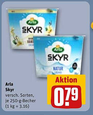 Arla Skyr - verschiedene Sorten, je 250-g-Becher