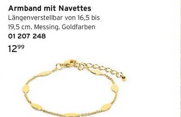 Armband mit Navettes