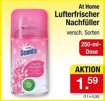 At Home Luftfrischer Nachfüller - Cherry Blossom 250-ml-Dose