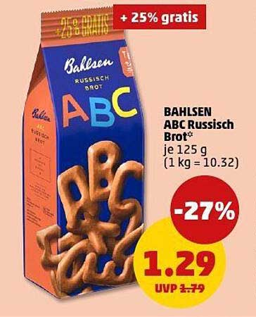 Bahlsen ABC Russisch Brot 125 g