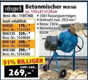 Betonmischer MIX160