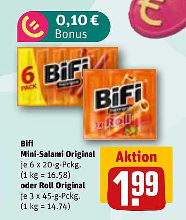 Bifi Mini-Salami Original oder Roll Original im Angebot