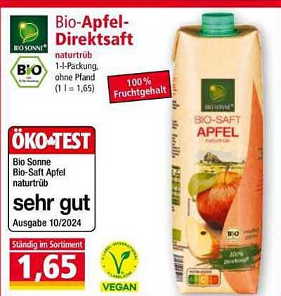 Bio-Apfel-Direktsaft 1-Liter-Packung