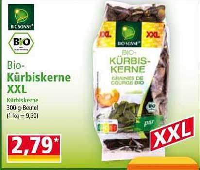 Bio-Kürbiskerne XXL