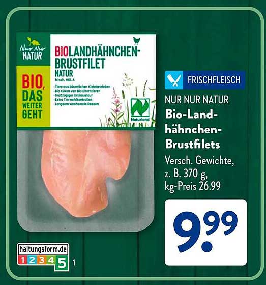 Bio-Landhähnchen-Brustfilets