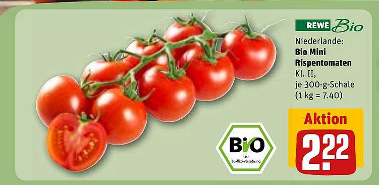 Bio Mini Rispetonaten Kl. II, je 300-g-Schale