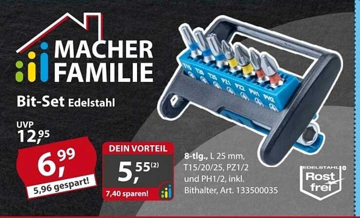 Bit-Set Edelstahl
