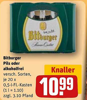 Bitburger Pils oder alkoholfrei