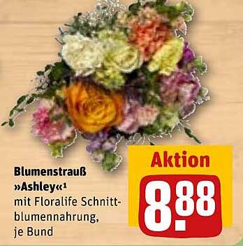 Blumenstrauß »Ashley« mit Floralife Schnittblumenahrung, je Bund