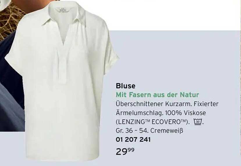 Bluse mit Faser aus der Natur