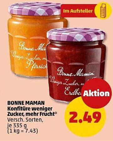 BONNE MAMAN Konfitüre weniger Zucker, mehr Frucht*