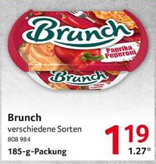 Brunch Aufstrich verschiedene Sorten 185-g-Packung