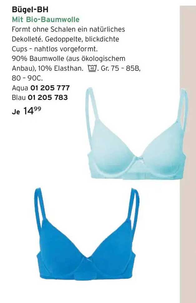 Bügel-BH mit Bio-Baumwolle