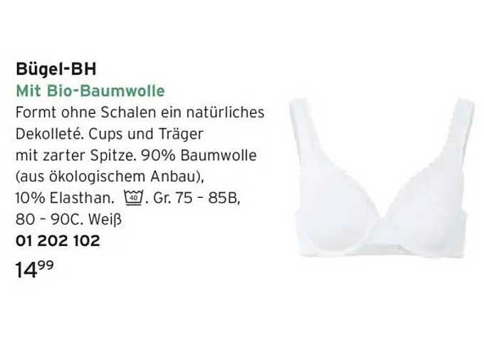 Bügel-BH mit Bio-Baumwolle