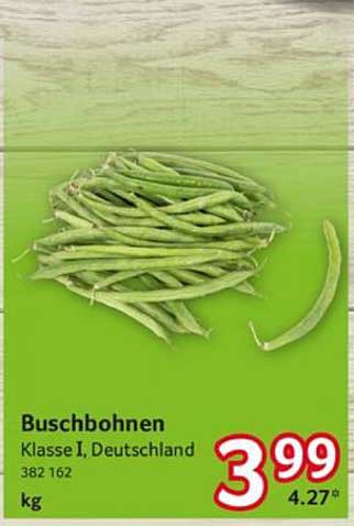 Buschbohnen Klasse I, Deutschland