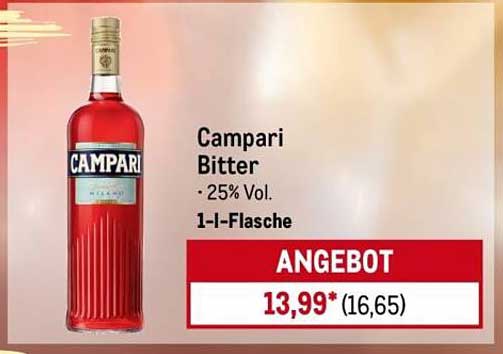 Campari Bitter - 1-l-Flasche