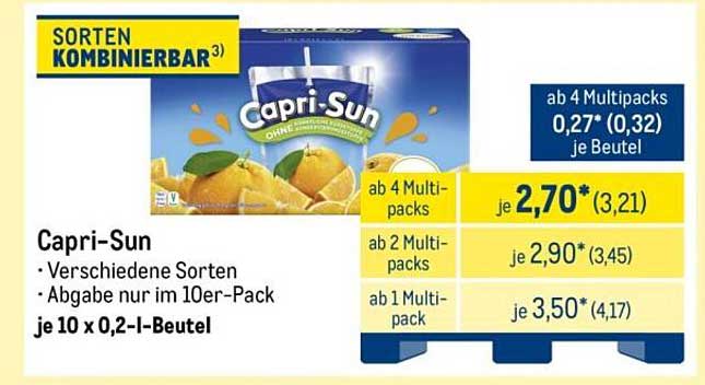 Capri-Sun – Erfrischung in verschiedenen Sorten