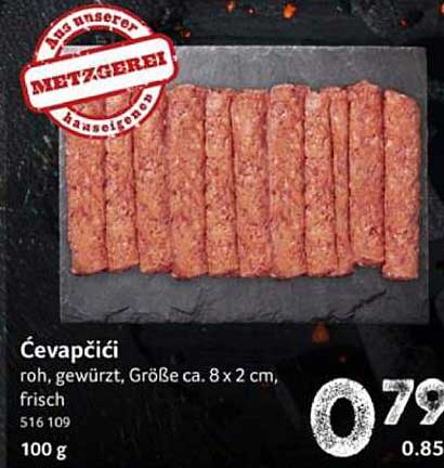 Ćevapčići - Frisch vom Metzger