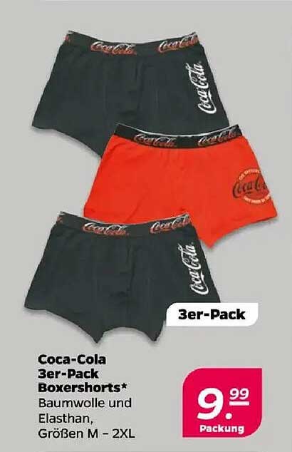 Coca-Cola 3er-Pack Boxershorts