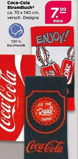 Coca-Cola Strandtuch - Verschiedene Designs