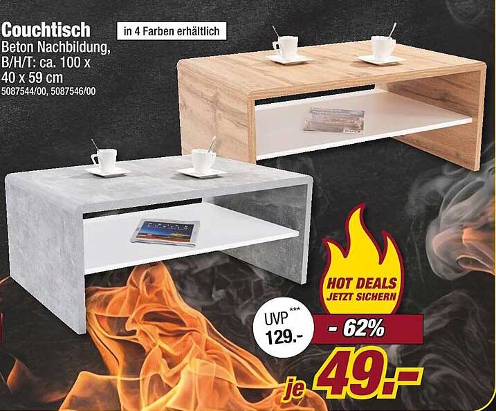 Couchtisch Beton Nachbildung