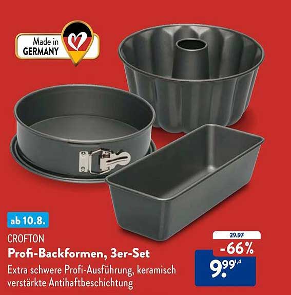 CROFTON Profi-Backformen, 3er-Set