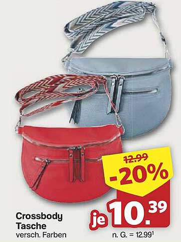 Crossbody Tasche - verschiedene Farben
