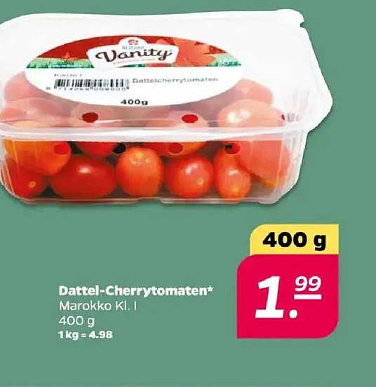 Dattel-Cherrytomaten* Marokko Kl.I 400 g