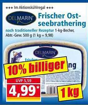 DEL MARIN Frischer Ostseeabrathering 1-kg-Becher - 10% billiger