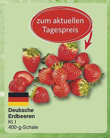 Deutsche Erdbeeren Kl. I 400-g-Schale