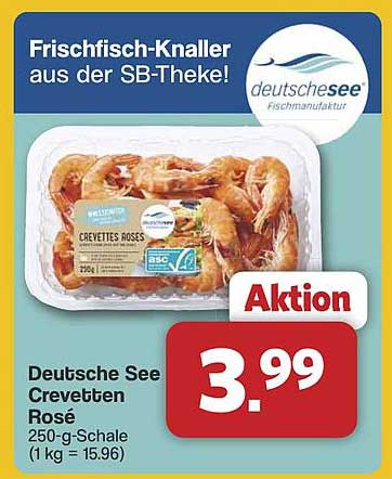 Deutsche See Crevetten Rosé 250-g-Schale