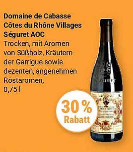Domaine de Cabasse Côtes du Rhône Villages Séguret AOC