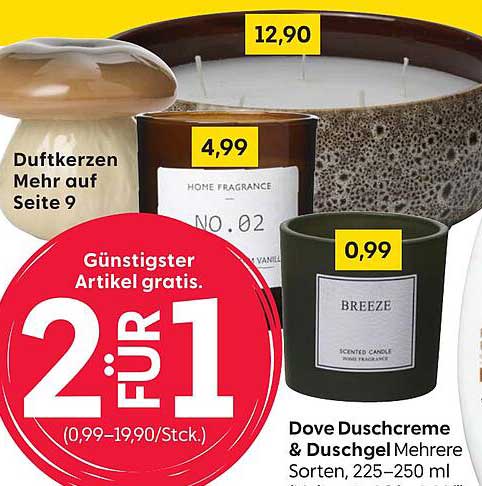Dove Duschcreme & Duschgel – Mehrere Sorten, 225–250 ml