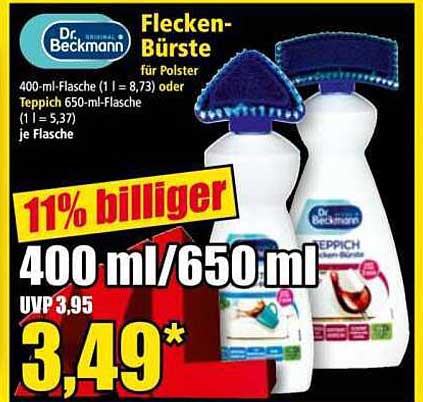 Dr. Beckmann Flecken-Bürste für Polster