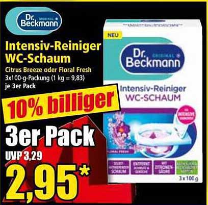 Dr. Beckmann Intensiv-Reiniger WC-Schaum 3er Pack