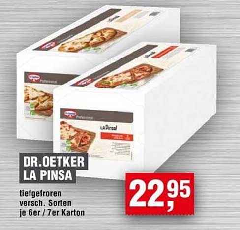 Dr. Oetker La Pinsa - tiefgefroren, verschiedene Sorten, je 6er/7er Karton