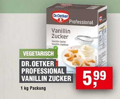 Dr. Oetker Professional Vanillin Zucker 1 kg Packung