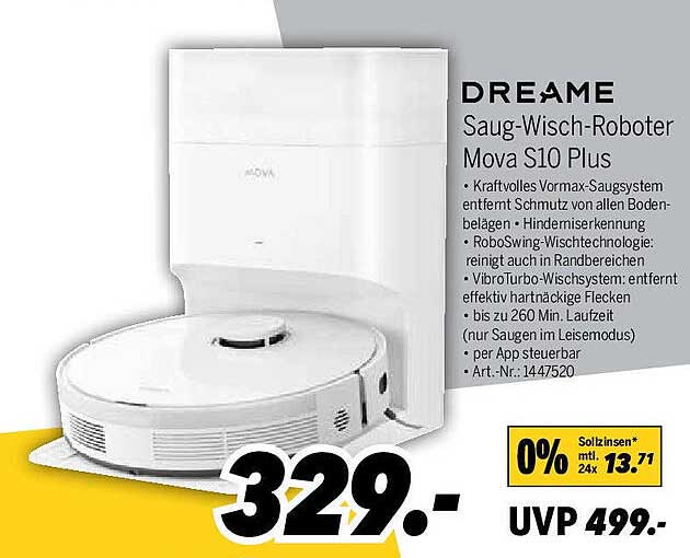 DREAME Saug-Wisch-Roboter Mova S10 Plus