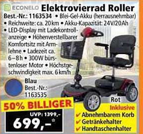 E-CONELLO Elektromobil Roller