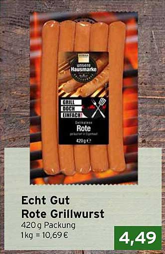 Echt Gut Rote Grillwurst