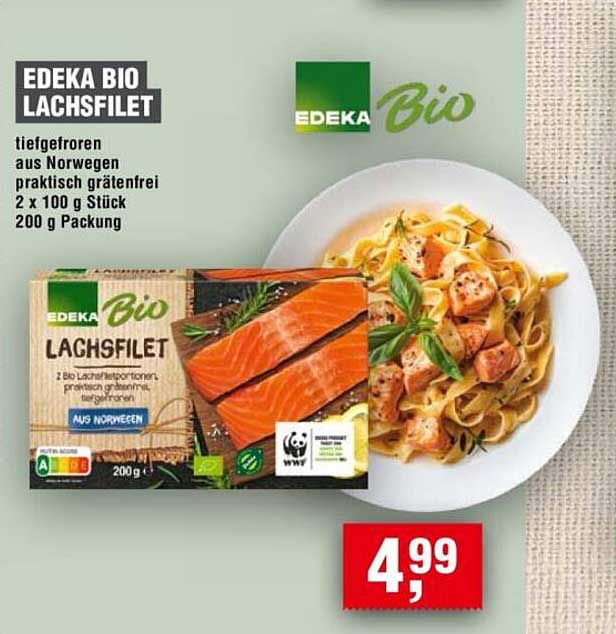 EDEKA BIO LACHSFILET - tiefgefroren aus Norwegen
