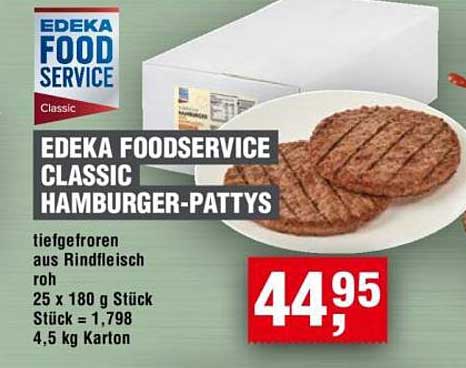 EDEKA FOODSERVICE CLASSIC HAMBURGER-PATTYS