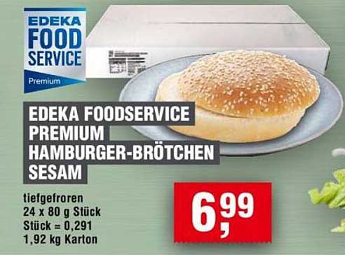 EDEKA FOODSERVICE PREMIUM HAMBURGER-BRÖTCHEN SESAM
