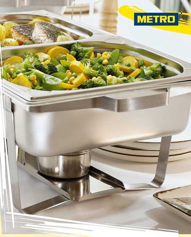 Edelstahl-Chafing-Dish für Buffet und Feiern