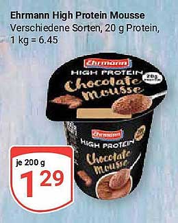 Ehrmann High Protein Mousse – Schokoladenmousse für Fitnessliebhaber