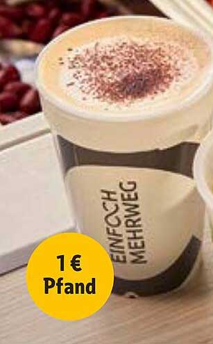 Einwegbecher Mehrweg – 1 € Pfand
