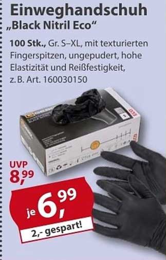 Einweghandschuhe "Black Nitril Eco"