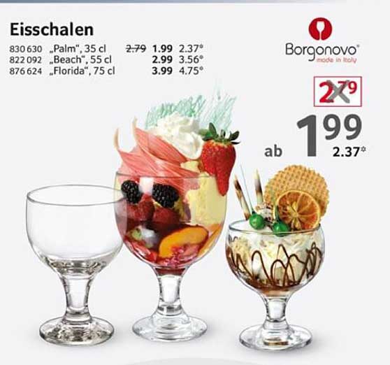 Eisschalen von Borgonovo – Perfekt für jede Gelegenheit