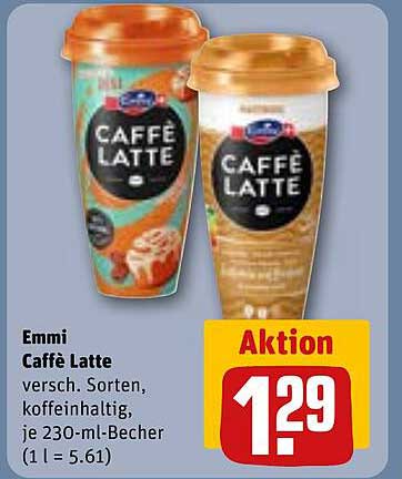 Emmi Caffè Latte verschiedenste Sorten, koffeinhaltig, je 230-ml-Becher