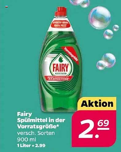 Fairy Spülmittel in der Vorratsgröße, verschiedene Sorten 900 ml